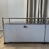 USM Haller TV cabinet in Light Grey