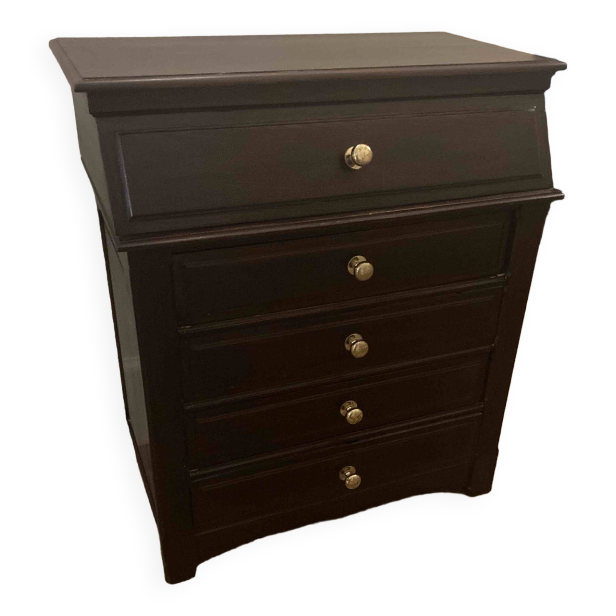 Commode de toilette de type "chemin de fer"