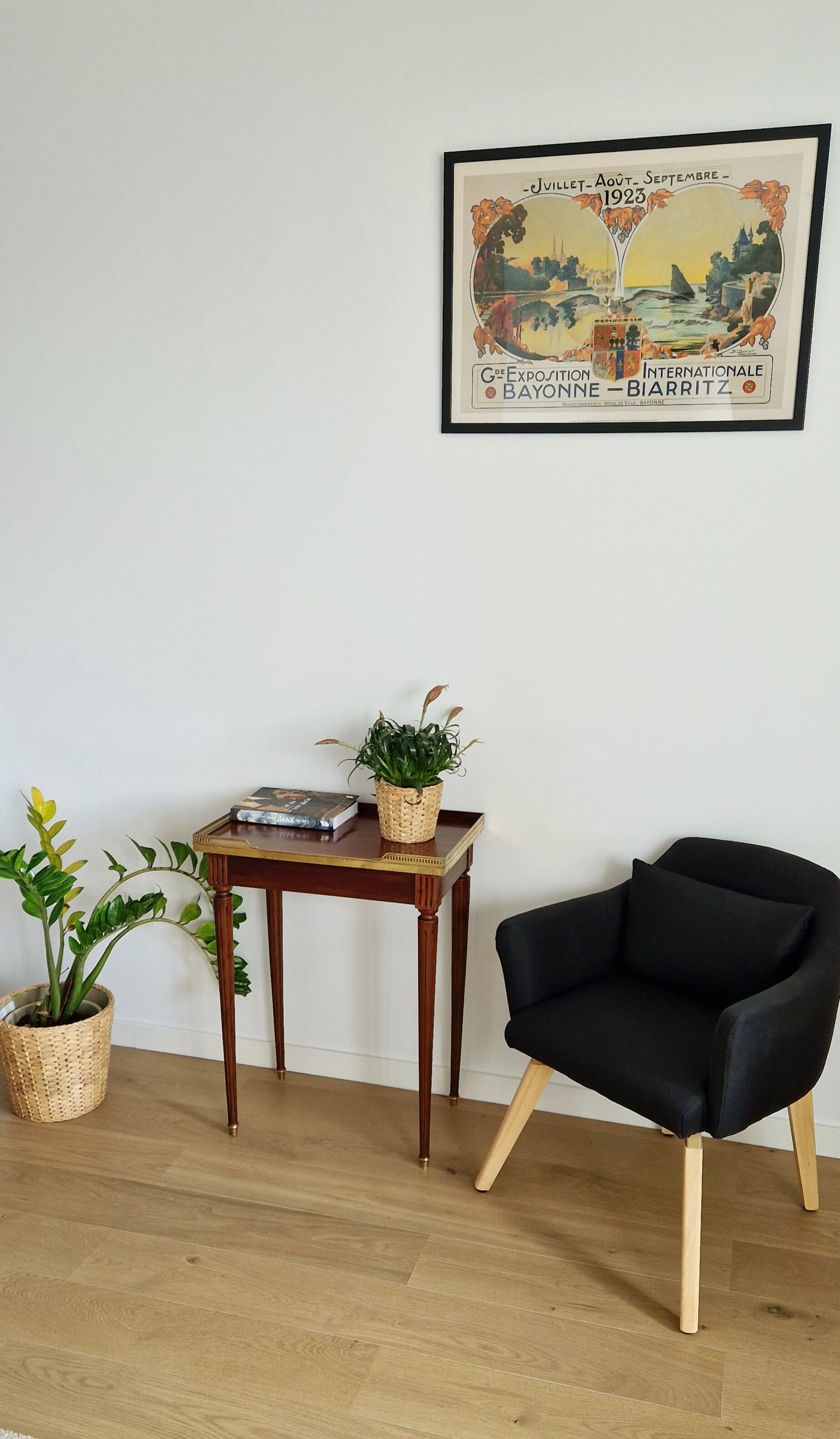 Kettle table Louis XVI mahogany style 1900