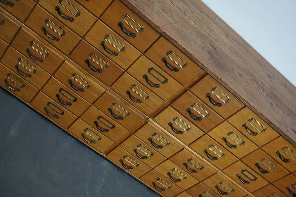 Germany oak storage furniture circa 1950