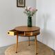 3-drawer tripod round coffee table