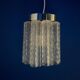 Set of two wall sconces in Murano glass and chromed metal, Italian Decorative