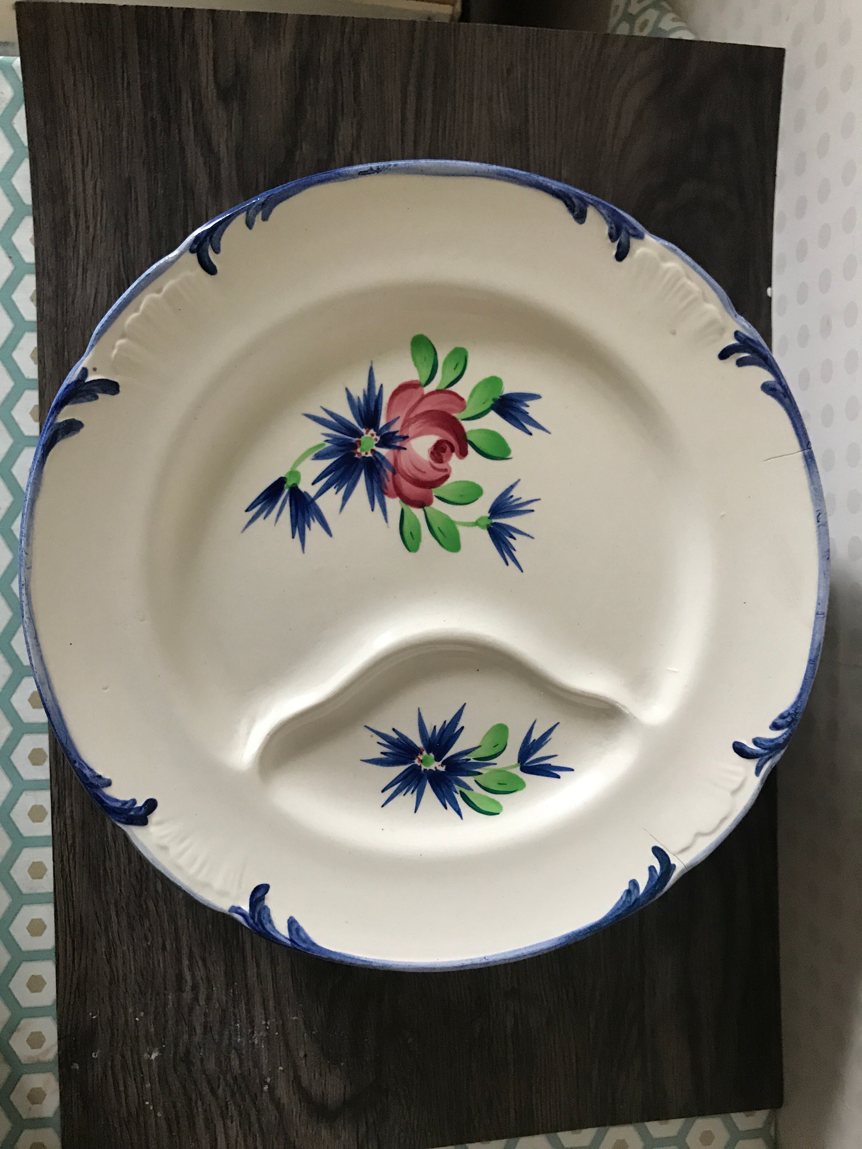 7 plates Longchamp Brehat Model Chardons