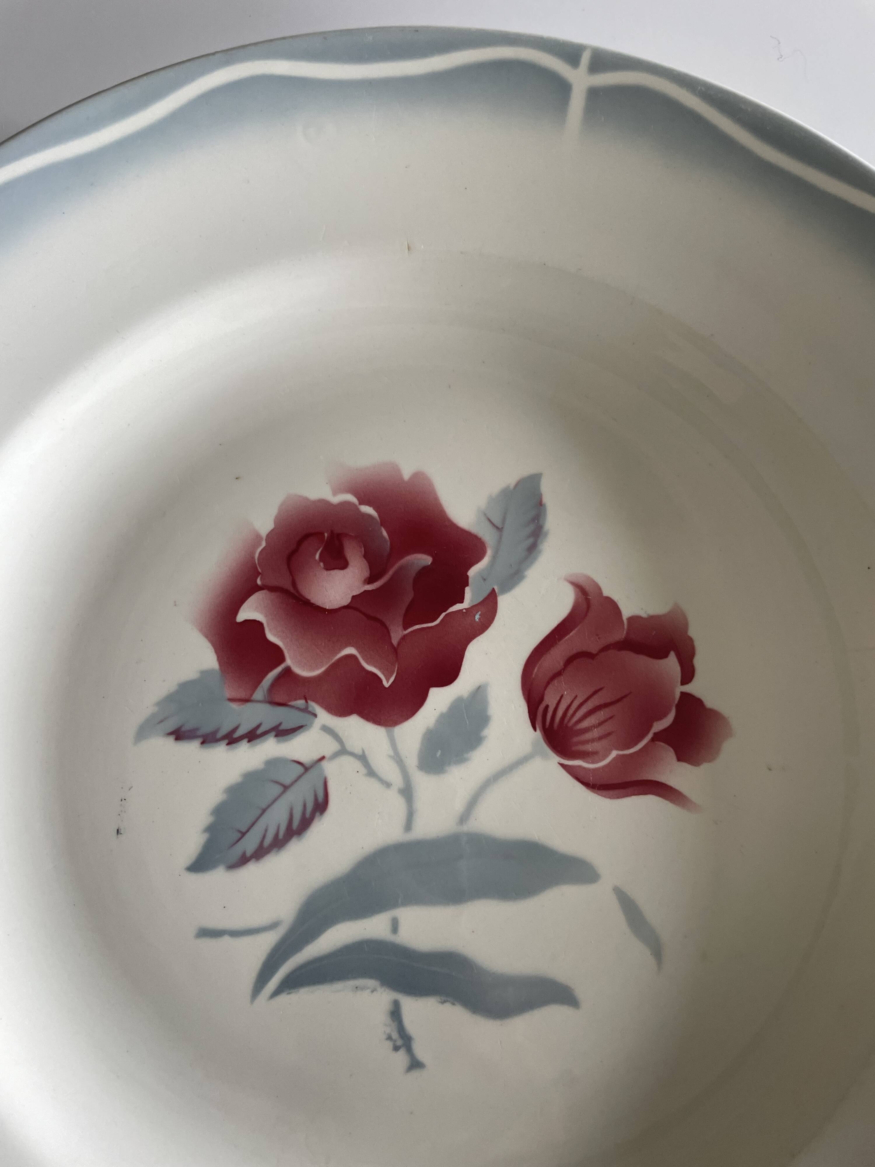 2 large Digoin Sarreguemines Alesia serving dishes