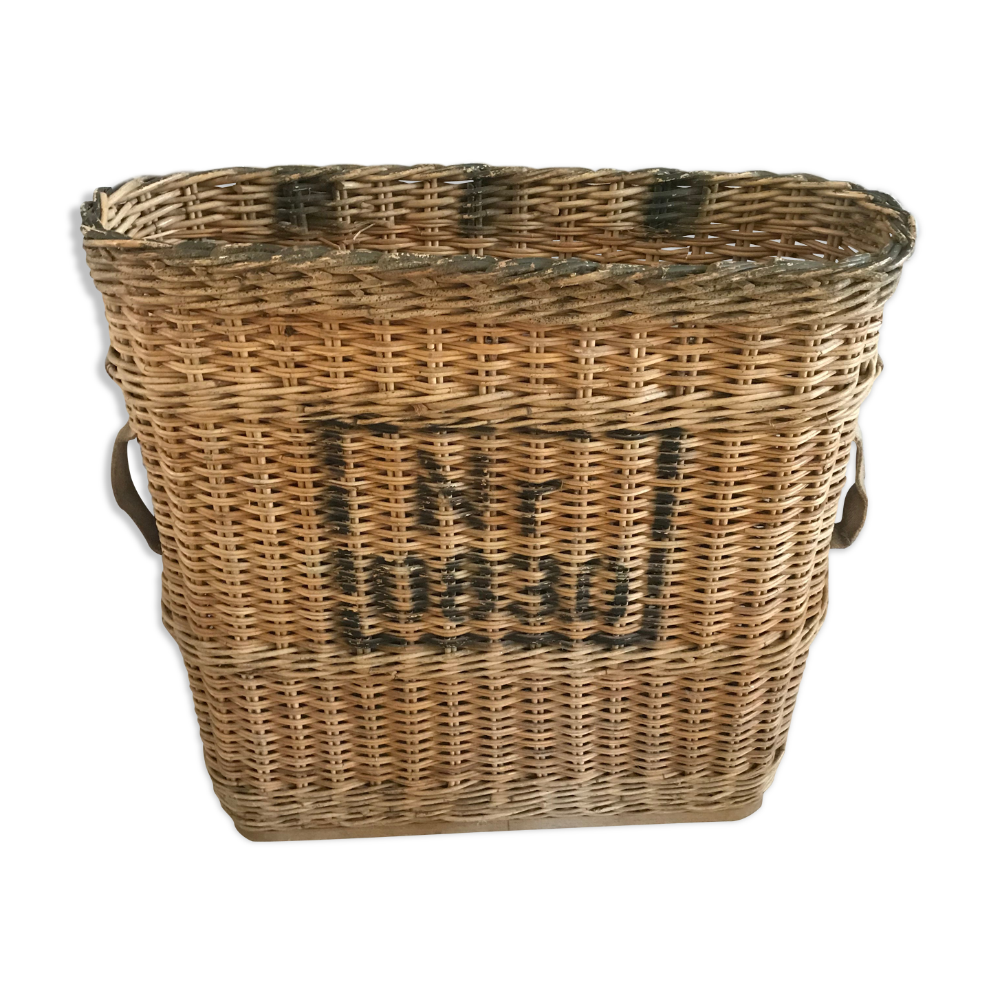 Rattan umbrella holder circa 1940