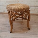 Rattan peacock stool 60