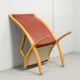 Padded Red Leather High Back AX Lounge Chairs by Hvidt and Molgaard Nielsen