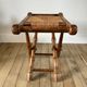 Folding stool in beech wood and mulching years 40-50