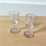 Set of 2 liqueur glasses