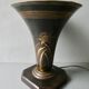 Art Deco cornet lamp, signed A Ducobu, narcissus