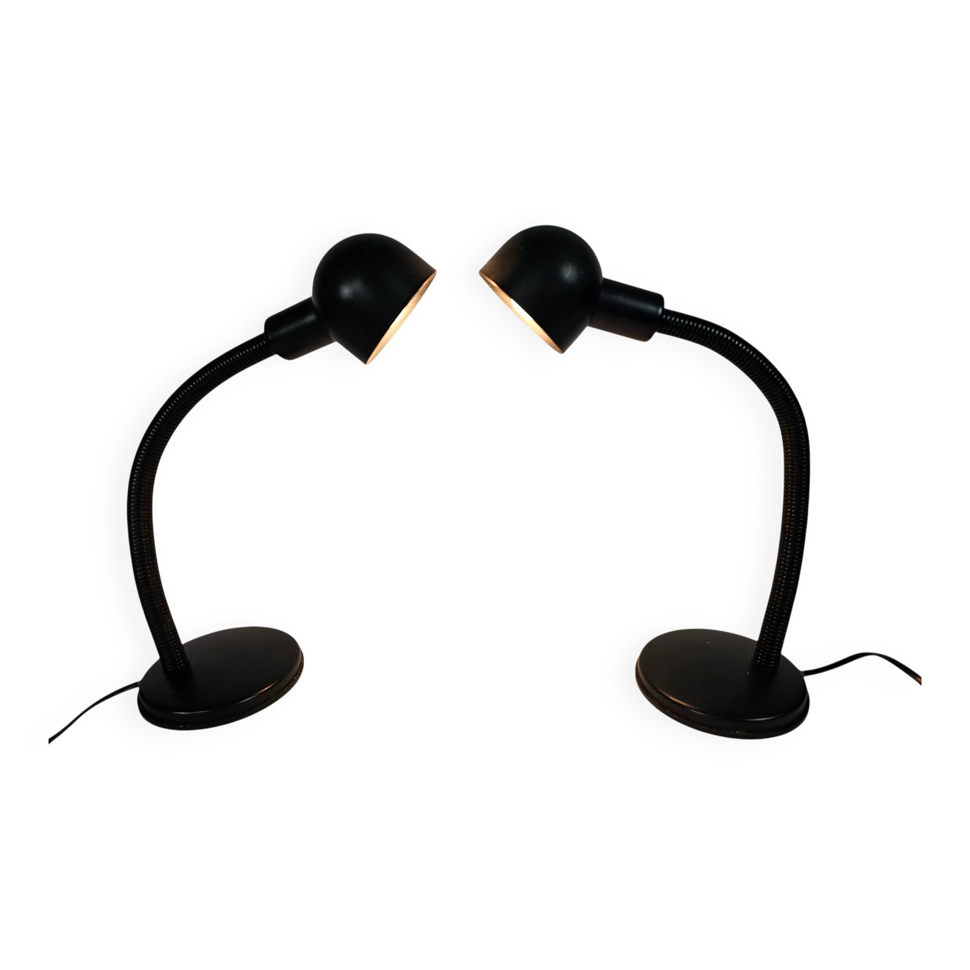 Elco Lite - 2 x table lamp/desk lamp - metal - West Germany - 70's