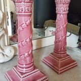 Pair of ceramic candlesticks