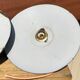 Trio suspension enamel sheet enamel vintage green and white, new e14 socket