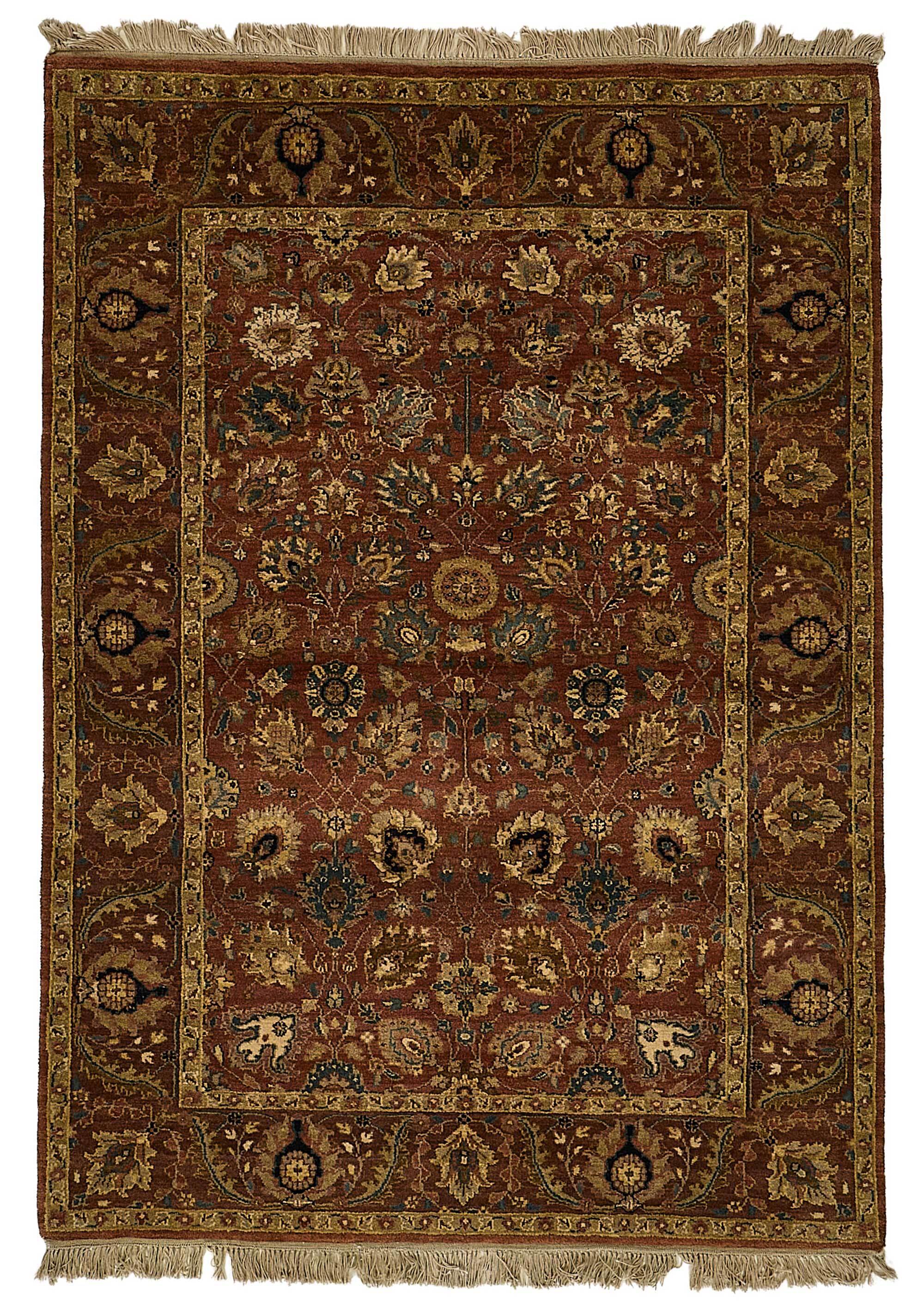 Turkish Handknotted Wool Oushak Rug 123 cm x 174 cm