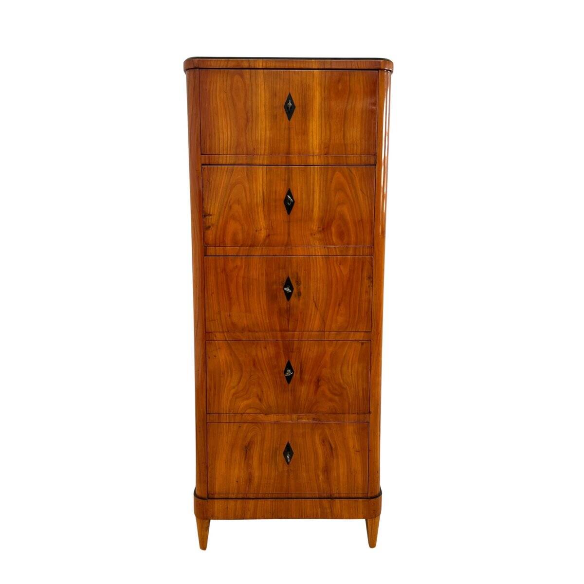 Biedermeier Five-Drawer Chiffonier in Cherry Veneer, South Germany, 1830s