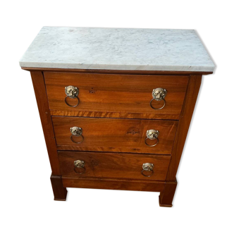 19th-century walnut chest of drawers