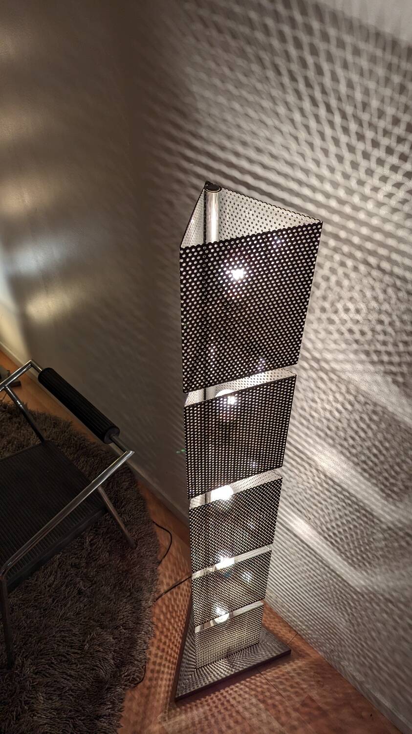 2 post-modern 80s totem lampposts