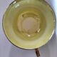 Large black, yellow iridescent and white Art Deco Saint-Amand cup.