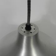 Vintage hanging lamp with aluminum shade
