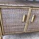 Buffet en rotin vintage