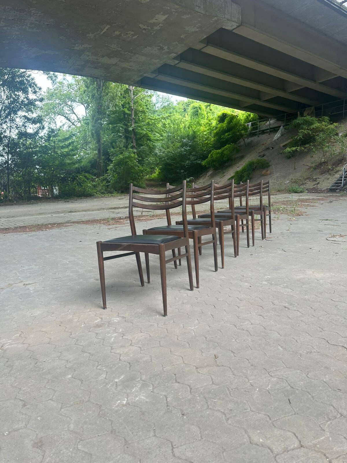 6 Danish chairs - 1950s
