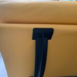 Yellow leather sofa by Tito Agnoli at Poltrona Frau