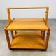 Scandinavian pine side table from the 1970s, foldable.