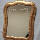 Old gilded wooden mirror