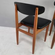 Set Of 4 1970’s Mid Century Dining Chairs By Schreiber