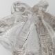 Transparent Murano Glass Bowl, Large Tri-lobed Triangle, Clear Glass with Bubbles, 1970s Italian Mid-Century Design