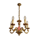 Lustre vintage Lucien Gau Paris en bronze