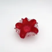 Coupe Vide-Poches Barovier Toso Murano 1950 Rouge Rubis