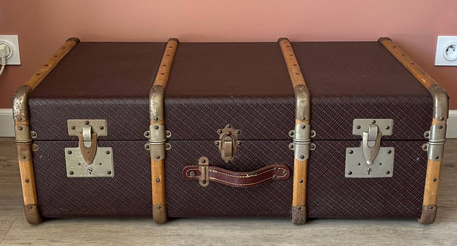 Old travel trunk