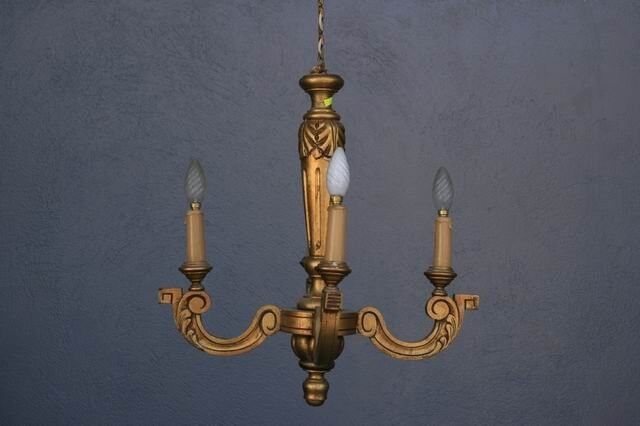 Gloss wood Golden 4 lights