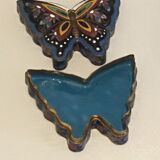 Enamelled brass butterfly box