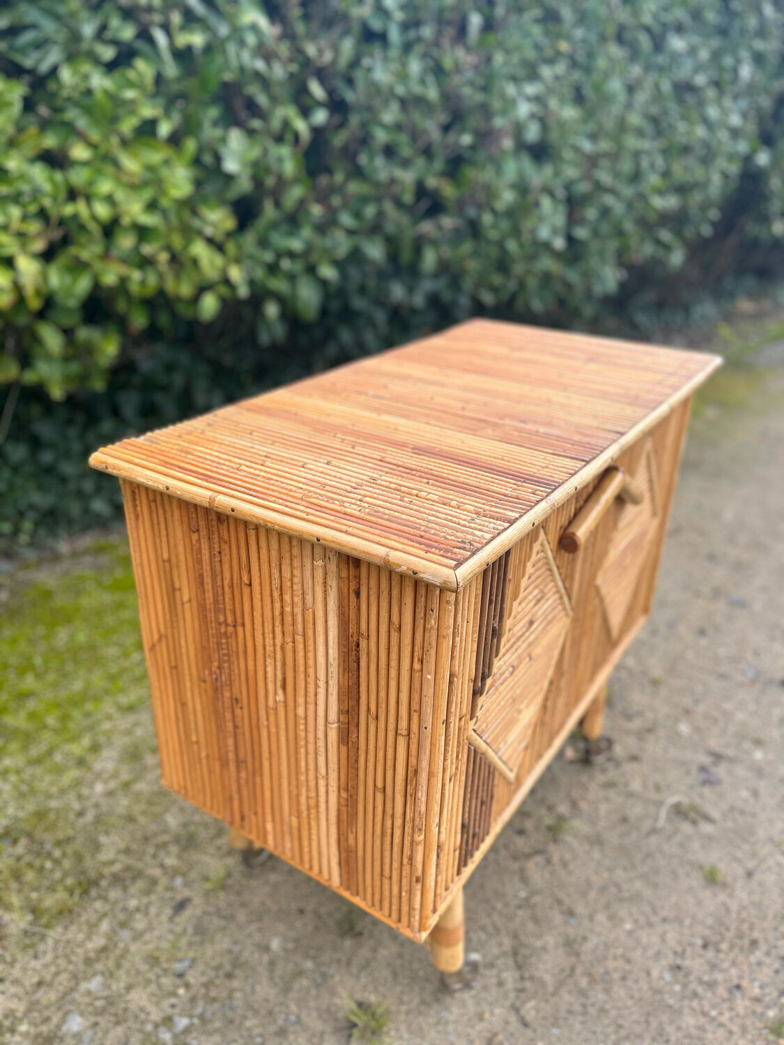 Bamboo furniture with wheels
