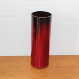 Red ceramic vase 1950
