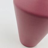 Vintage matte powder pink ceramic vase