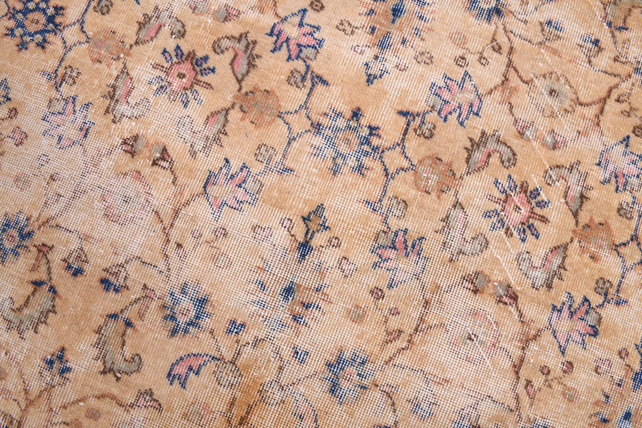 5x8 Rug For Farmhouse Room Blue Orange Vintage Rug, 162x262Cm SK 5165