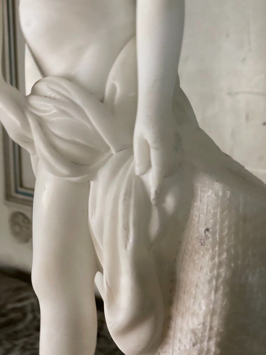 The bather, alabaster sculpture after Falconet.