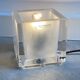 Vintage Nachtmann Leuchten glass cube table lamp