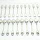 12 Louis XIV style silver cutlery sets