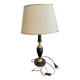 Lampe de bureau cuir et laiton