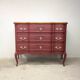 Vintage cherry wood commode refurbished