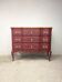 Vintage cherry wood commode refurbished