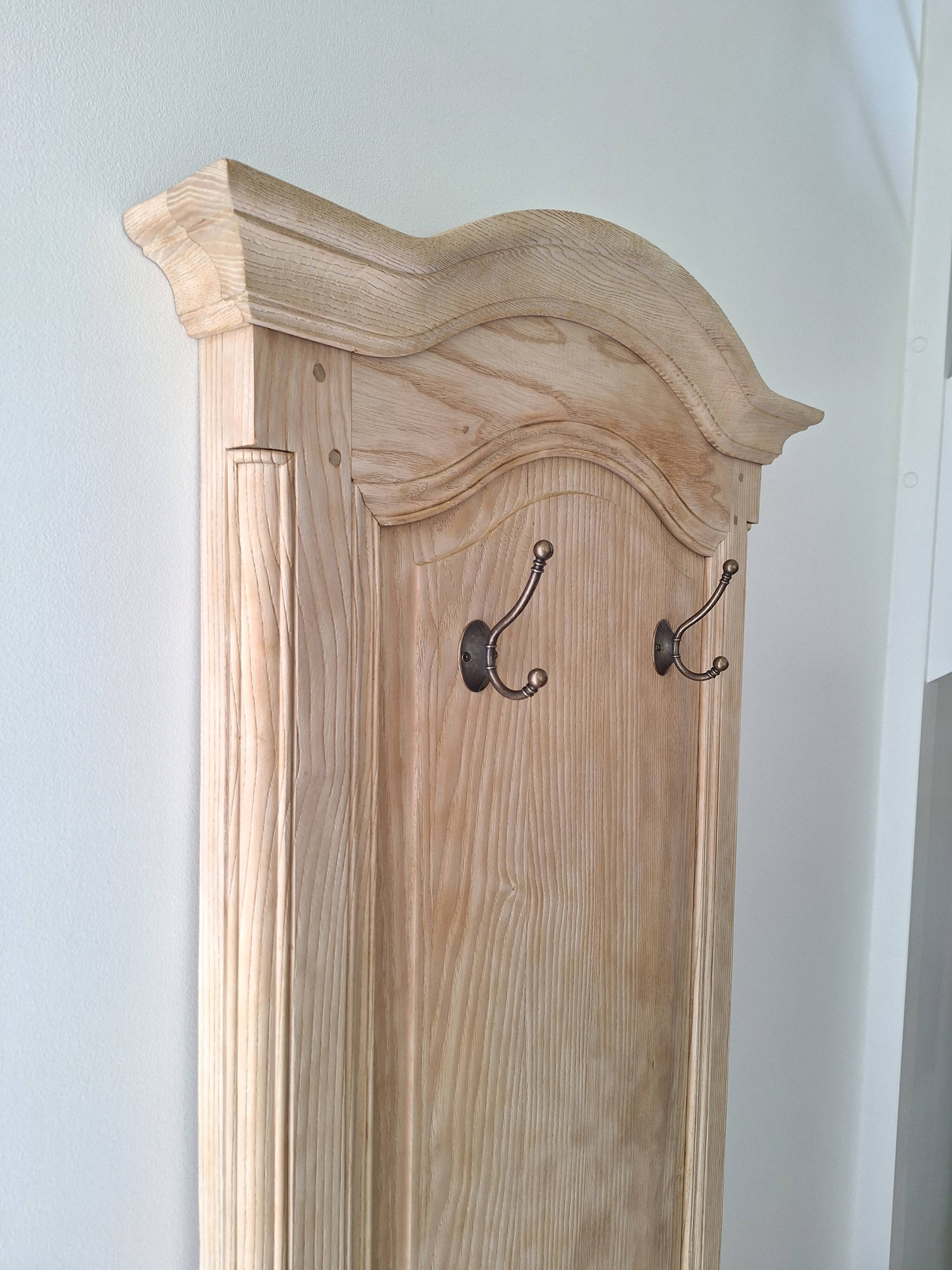 Restored antique oak entrance wardrobe