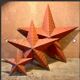 Red amish star 74cm