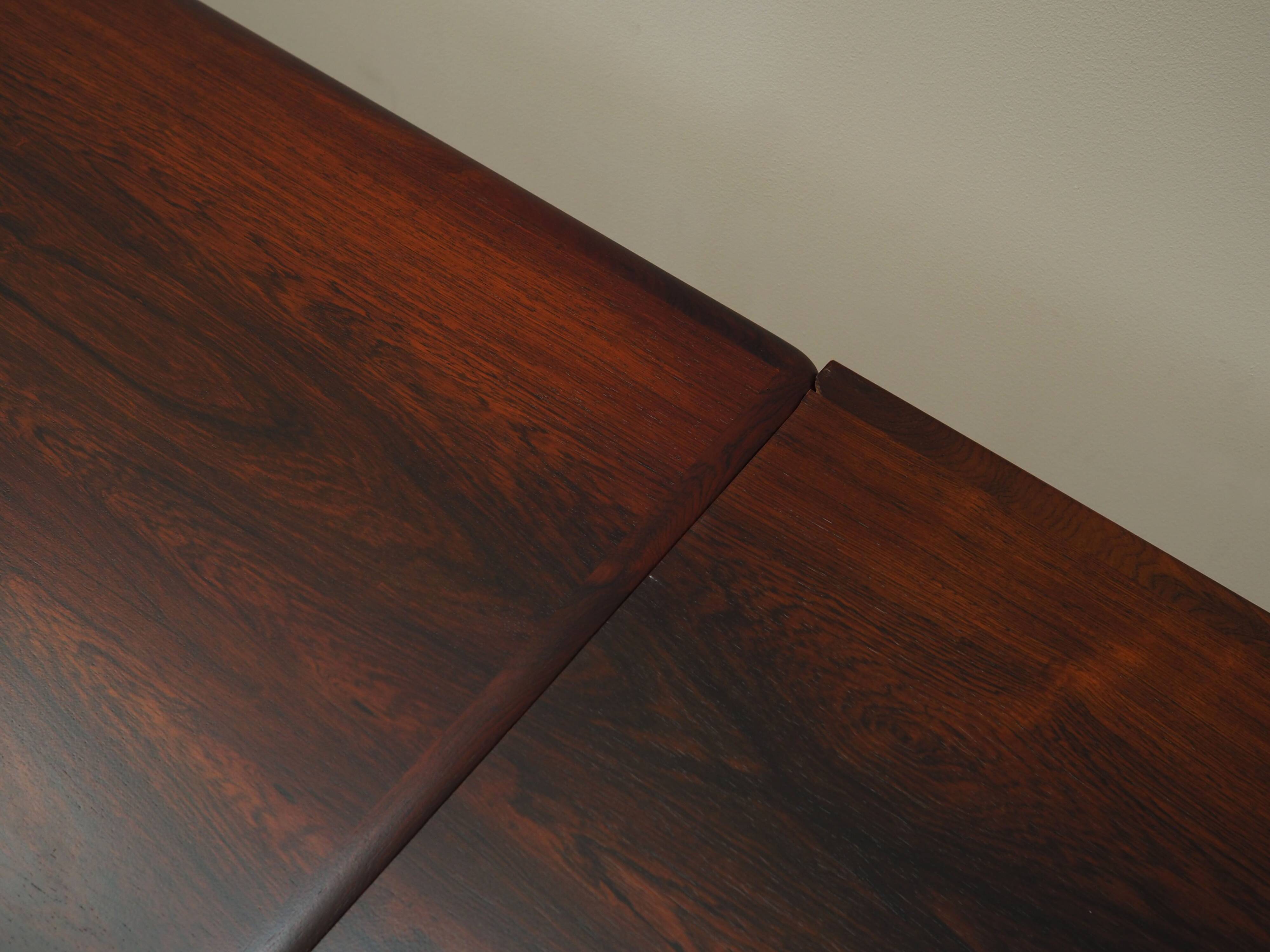 Rosewood table, Danish design, 1970s, production: Denmark