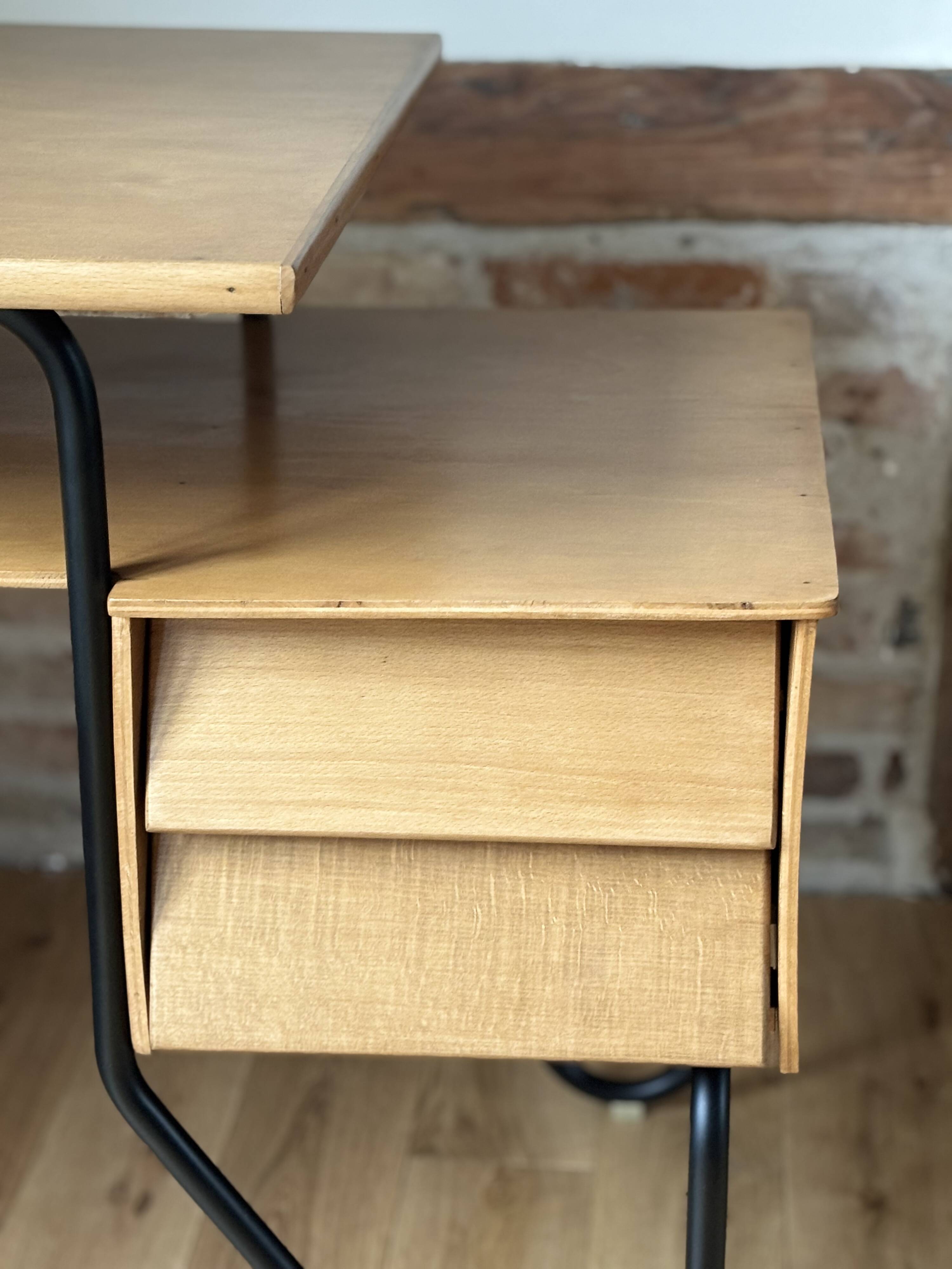Modernist children's desk and chair
