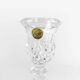 Pair of cristal d'arques candlesticks, maintenon model, 1980s